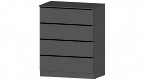ЭЛЕГАНТ Комод 4 ящика (графит) в Карталах - kartaly.ok-mebel.com | фото