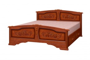 ЕЛЕНА Кровать из массива (Орех) в Карталах - kartaly.ok-mebel.com | фото 2