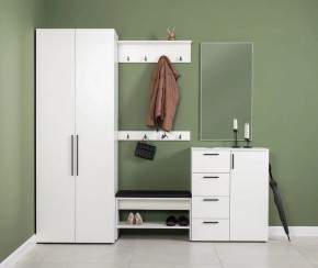 ЭЙР прихожая (модульная) Белый Шагрень в Карталах - kartaly.ok-mebel.com | фото