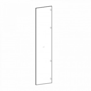 Фасад двери глухой (правый) Глянец белый Марсель в Карталах - kartaly.ok-mebel.com | фото 2
