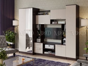 ФЛОРА Стенка (2700) ЛДСП (Дуб Беленый/Венге) в Карталах - kartaly.ok-mebel.com | фото
