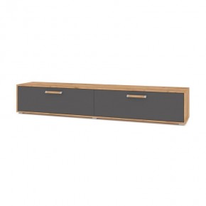 ФЛОРИДА Ф32 Тумба ТВ (дуб золотой/графит) в Карталах - kartaly.ok-mebel.com | фото