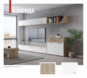ФЛОРИДА Гостиная (модульная) дуб серый/белый в Карталах - kartaly.ok-mebel.com | фото