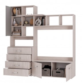 Гостиная Белла центральная секция (ясень белый) в Карталах - kartaly.ok-mebel.com | фото 2
