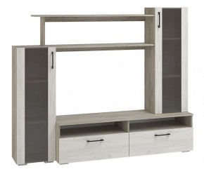Гостиная Эмма МИНИ (Дуб Крафт серый/белый) в Карталах - kartaly.ok-mebel.com | фото
