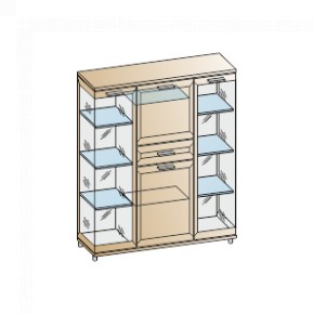 Гостиная Мелисса Композиция 6 (Акация Молдау) в Карталах - kartaly.ok-mebel.com | фото 2