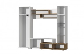 Гостиная Юна (Белый текстурный/Дуб крафт золотой) в Карталах - kartaly.ok-mebel.com | фото 2