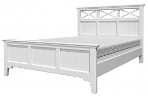 ГРАЦИЯ-5 Кровать из массива 1600 (Белый Античный/Белый) в Карталах - kartaly.ok-mebel.com | фото