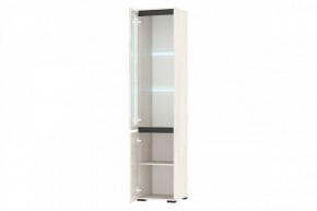 ГРЕТТА Пенал-витрина 1В1С (дуб крафт) в Карталах - kartaly.ok-mebel.com | фото 2