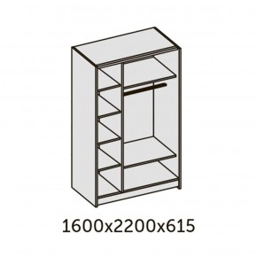 ИННЭС-5 Шкаф-купе 2-х дв. 1600 (2дв. Ф1 - венге) в Карталах - kartaly.ok-mebel.com | фото 2