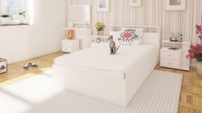 Камелия Кровать 1200, цвет белый, ШхГхВ 123,5х217х78,2 см., сп.м. 1200х2000 мм., без матраса, основание есть в Карталах - kartaly.ok-mebel.com | фото 4
