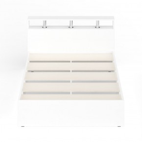 Камелия Кровать 1400, цвет белый, ШхГхВ 143,5х217х78,2 см., сп.м. 1400х2000 мм., без матраса, основание есть в Карталах - kartaly.ok-mebel.com | фото 5