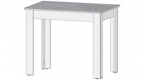 КАЙ Стол (цемент светлый/белый) в Карталах - kartaly.ok-mebel.com | фото