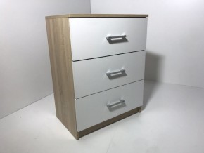 Комод 3 ящика (дуб сонома/белый) в Карталах - kartaly.ok-mebel.com | фото