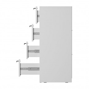 Комод Айрон КМ-02 (белый) в Карталах - kartaly.ok-mebel.com | фото 7