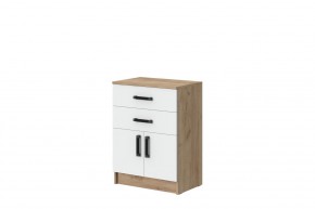 Комод Эконом (Дуб Крафт золотой/Белый текстурный) в Карталах - kartaly.ok-mebel.com | фото