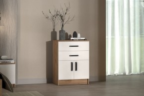 Комод Эконом (Дуб крафт золотой/Белый текстурный) в Карталах - kartaly.ok-mebel.com | фото 3