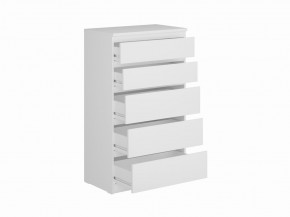 Комод КАСТОР с пятью ящиками, цвет белый в Карталах - kartaly.ok-mebel.com | фото 2