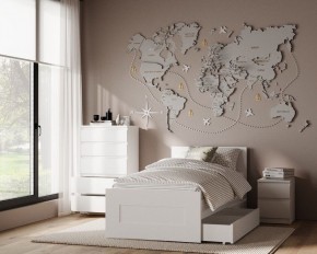 Комод КАСТОР с пятью ящиками, цвет белый в Карталах - kartaly.ok-mebel.com | фото 3