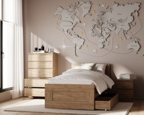 Комод КАСТОР с пятью ящиками, цвет Дуб Сонома в Карталах - kartaly.ok-mebel.com | фото 3