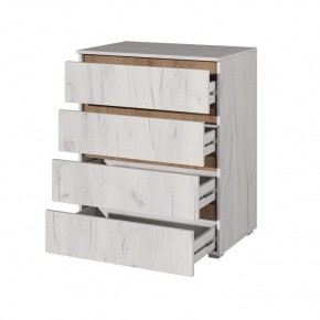 Комод Лиана (Дуб Крафт Белый/Дуб Крафт Золотой) в Карталах - kartaly.ok-mebel.com | фото