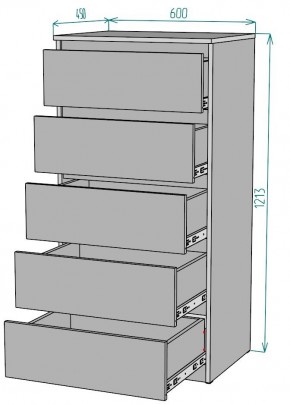 Комод Мальта K132 в Карталах - kartaly.ok-mebel.com | фото 2