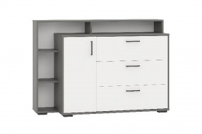 Комод с дверкой и тремя ящиками (графит/белый) в Карталах - kartaly.ok-mebel.com | фото