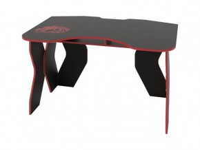 Компьютерный стол КЛ №9.0 (Черный/Красный) в Карталах - kartaly.ok-mebel.com | фото