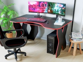 Компьютерный стол КЛ №9.0 (Черный/Красный) в Карталах - kartaly.ok-mebel.com | фото 3