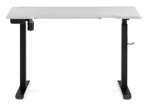 Компьютерный стол Маркос с механизмом подъема 120х75х75 белая шагрень / черный в Карталах - kartaly.ok-mebel.com | фото 3