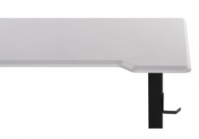Компьютерный стол Маркос с механизмом подъема 120х75х75 белая шагрень / черный в Карталах - kartaly.ok-mebel.com | фото 8