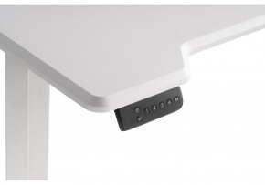 Компьютерный стол Маркос с механизмом подъема 120х75х75 белый / шагрень белая в Карталах - kartaly.ok-mebel.com | фото 7