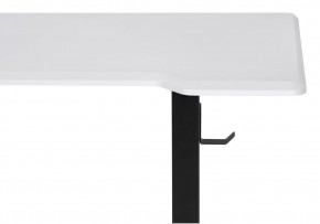 Компьютерный стол Маркос с механизмом подъема 140х80х75 белая шагрень / черный в Карталах - kartaly.ok-mebel.com | фото 6