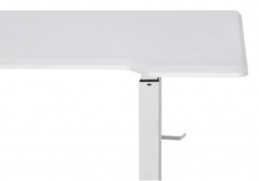 Компьютерный стол Маркос с механизмом подъема 140х80х75 белый / шагрень белая в Карталах - kartaly.ok-mebel.com | фото 8