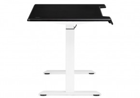 Компьютерный стол Маркос с механизмом подъема 140х80х75 черная шагрень / белый в Карталах - kartaly.ok-mebel.com | фото 5