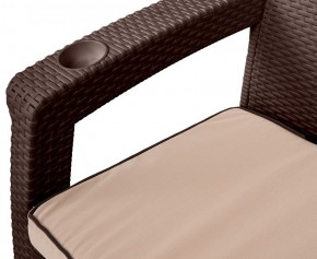Комплект кресел Yalta Premium Double Seat (Ялта) шоколадный (+подушки под спину) в Карталах - kartaly.ok-mebel.com | фото 2