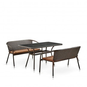 Комплект мебели из иск. ротанга T286A/S139A-W53 Brown в Карталах - kartaly.ok-mebel.com | фото 2