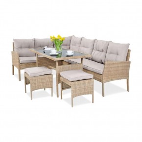 Комплект плетеной мебели AFM-107B Beige (3 кор.) в Карталах - kartaly.ok-mebel.com | фото 3
