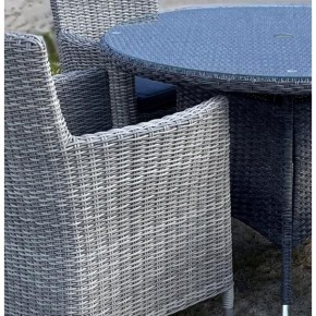 Комплект плетеной мебели AM-395C/T395 Grey 4Pcs (4+1) в Карталах - kartaly.ok-mebel.com | фото 2