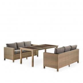 Комплект плетеной мебели T365/S65B-W65 Light Brown в Карталах - kartaly.ok-mebel.com | фото