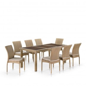 Комплект плетеной мебели T365/Y380B-W65 Light Brown (8+1) в Карталах - kartaly.ok-mebel.com | фото 1