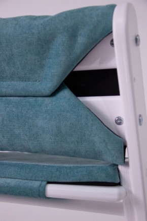 Комплект растущий стул и подушки Конёк Горбунёк Комфорт  (Бело-мятный, Волна) в Карталах - kartaly.ok-mebel.com | фото 1