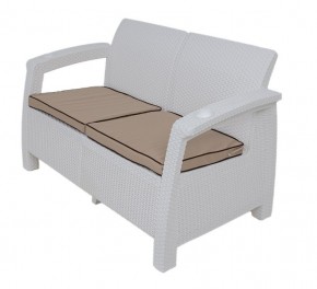 Комплект уличной мебели Yalta Premium Terrace Set (Ялта) белый (+подушки под спину) в Карталах - kartaly.ok-mebel.com | фото 2