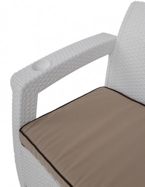 Комплект уличной мебели Yalta Premium Terrace Set (Ялта) белый (+подушки под спину) в Карталах - kartaly.ok-mebel.com | фото 5