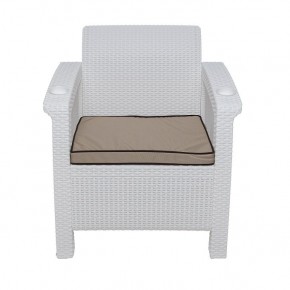 Комплект уличной мебели Yalta Premium Terrace Set (Ялта) белый (+подушки под спину) в Карталах - kartaly.ok-mebel.com | фото 6