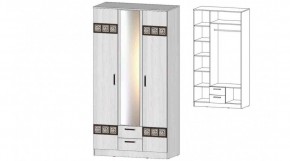 КОСТА-РИКА Шкаф 3-х створчатый (анкор светлый) в Карталах - kartaly.ok-mebel.com | фото