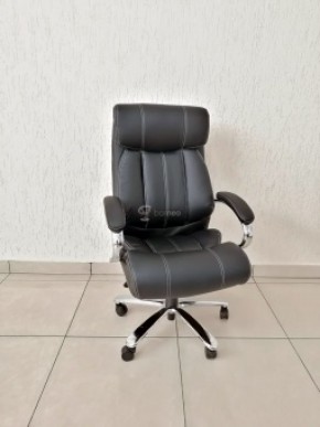 Кресло Barneo K-303 для руководителя (черная экокожа) в Карталах - kartaly.ok-mebel.com | фото 1