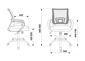 Кресло Бюрократ CH-695N/SL/BL/TW-11 синий TW-05 черный TW-11 в Карталах - kartaly.ok-mebel.com | фото 4