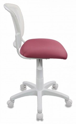 Кресло детское Бюрократ CH-W296NX/26-31 белый TW-15 розовый 26-31 в Карталах - kartaly.ok-mebel.com | фото 2