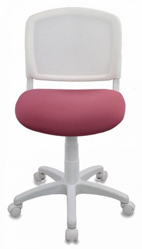 Кресло детское Бюрократ CH-W296NX/26-31 белый TW-15 розовый 26-31 в Карталах - kartaly.ok-mebel.com | фото 3